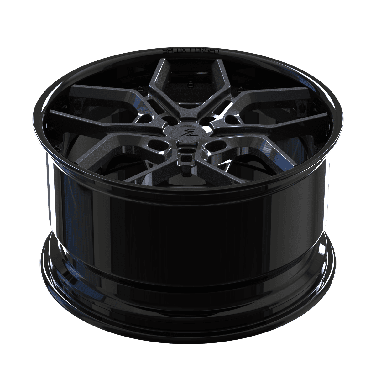 SD-28 gunmetal black forged wheels for the Jimmy - deep dish aftermarket rims