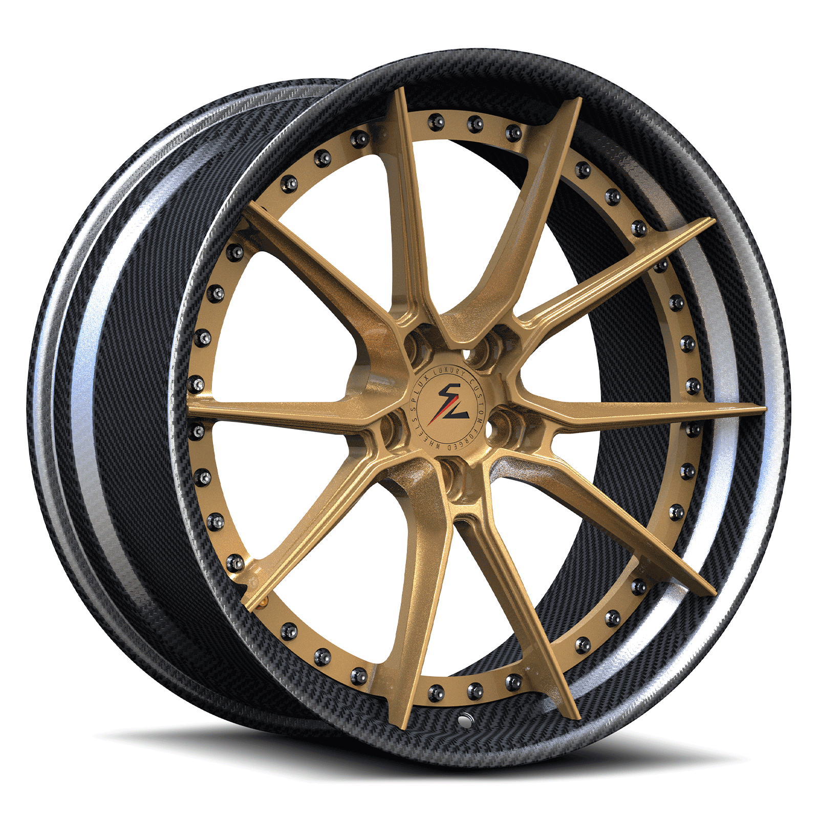 Custom forged wheels for Acura NSX and Acura TLX Type S. Aftermarket 2-piece lightweight OEM-style Acura rims from SF-02.