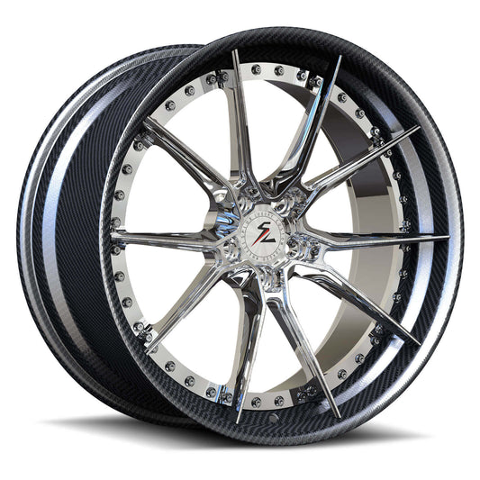 Custom forged wheels for Acura NSX and Acura TLX Type S. Aftermarket 2-piece lightweight OEM-style Acura rims from SF-02.