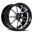 two piece forged wheels with black and white.custom aftermarket rims for any vehicle.