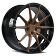 Splux SF-06 21-inch custom forged monoblock wheels for Tesla Model S, super lightweight, available in bronze and black.