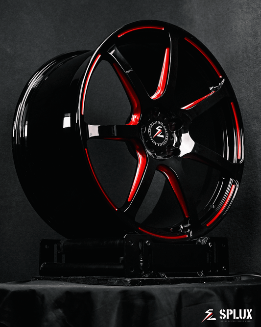 Upgrade your 2025 Stingray with Splux SF-07 C8 aftermarket wheels, available in 20-inch or 21-inch 1-piece designs.