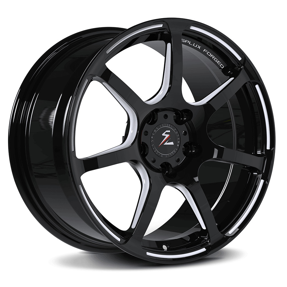 White spoke wheel - Toyota Tacoma SF-07 18-inch forged concave rims with 6061-T6 lightweight alloy.