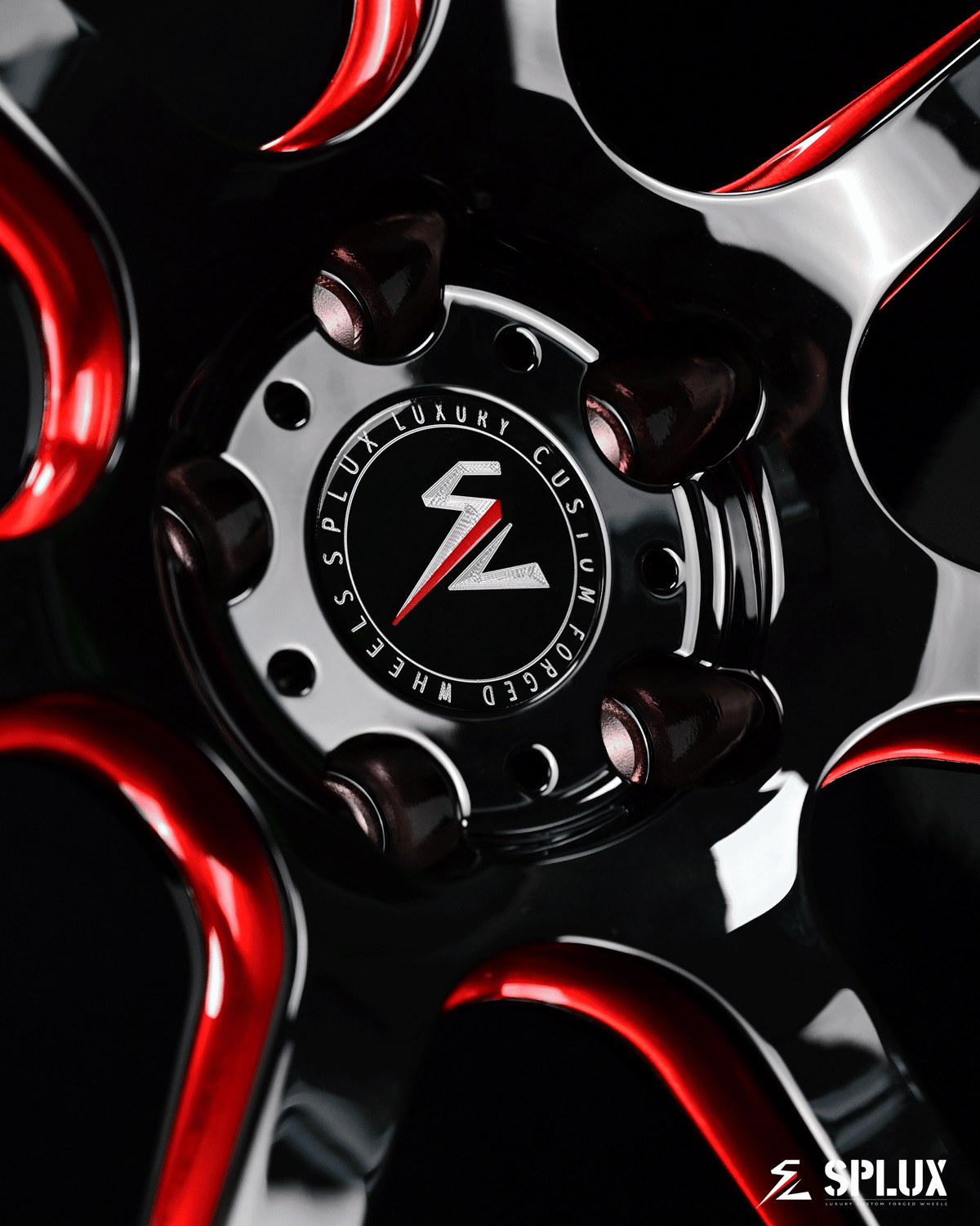 Black And Red Custom Forged Wheels&Rims - Splux Luxury Wheels