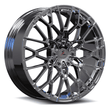 SF-10 6-Lug chrome forged monoblock multi-spoke rims for GMC Denali — three-quarter angle