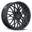 SF-10 6-Lug gunmetal forged monoblock multi-spoke wheels for GMC Denali — profile view