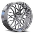 SF-10 6-Lug polish forged monoblock flat design rims for GMC Denali — face detail