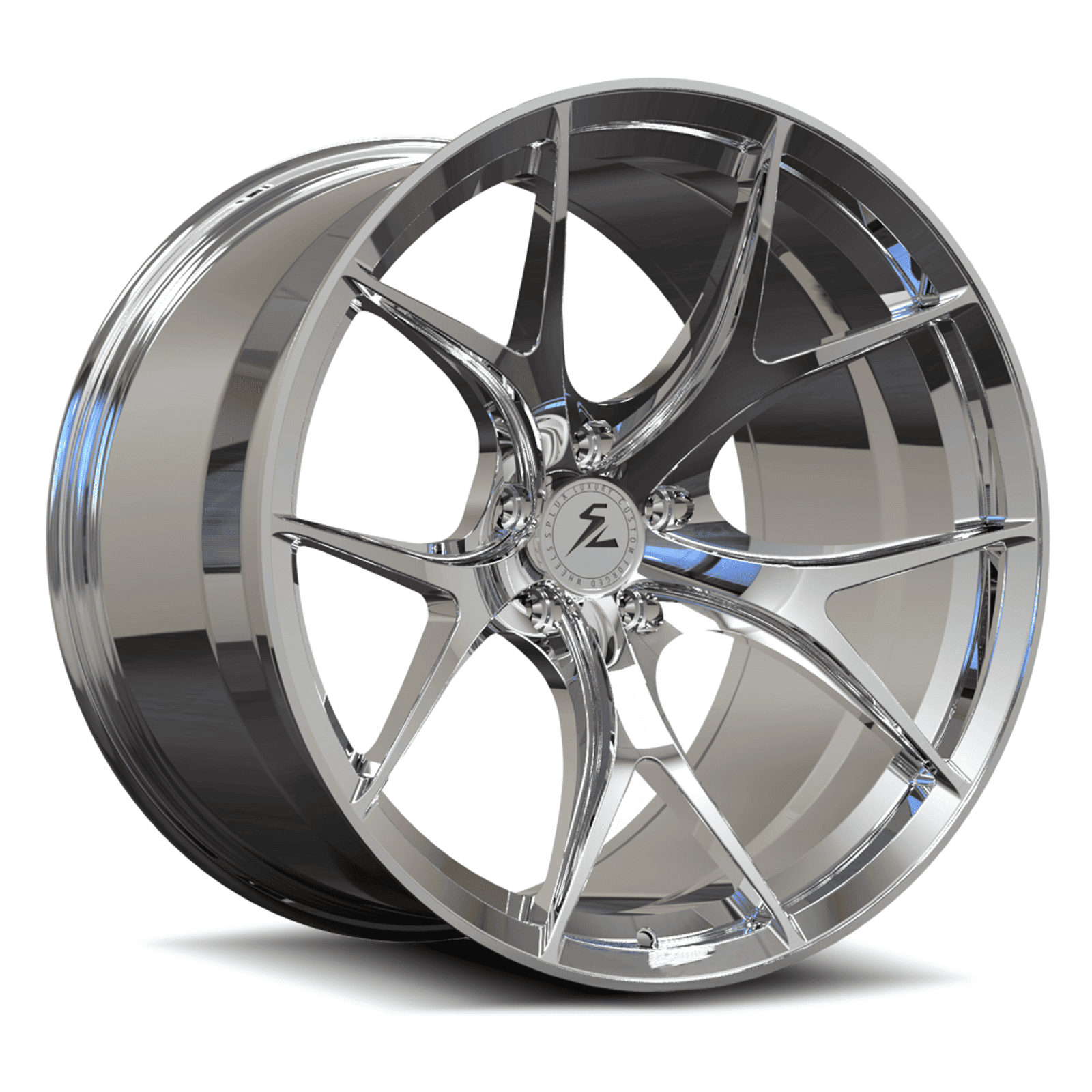 black chrome wheels for mustang.Ultra lightweight y-spoke forged monoblock afteramrket rims from splux.
