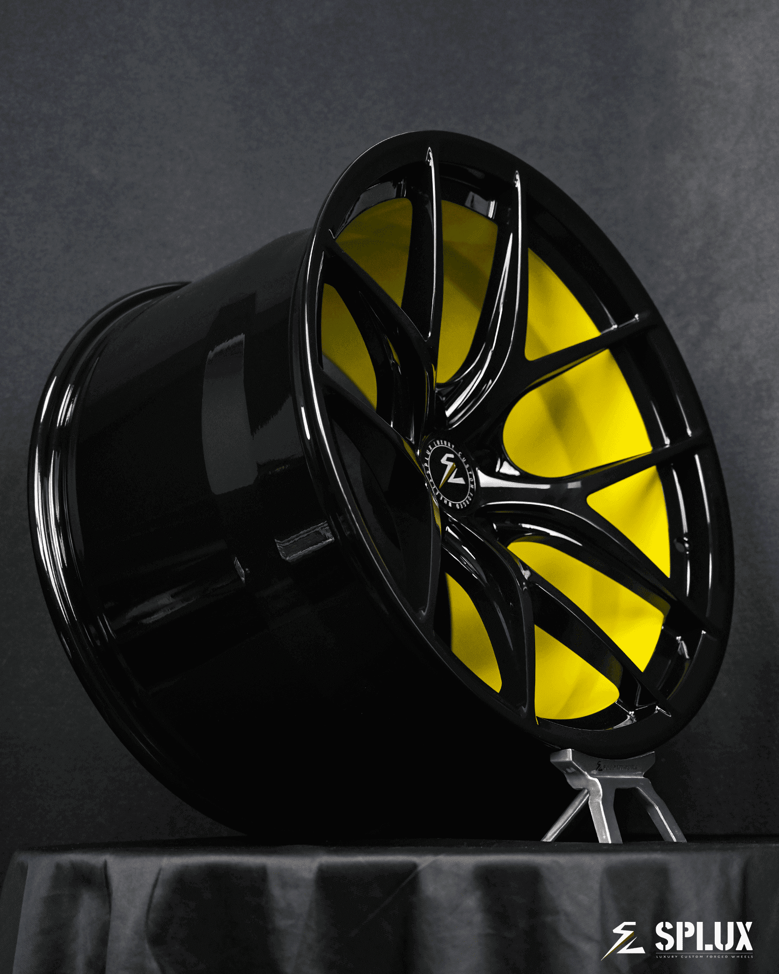 SL-01 2022-2026 Corvette C8 Z06/E-Ray Accelerate Yellow Ultra Lightweight Concave 20x10 21x13