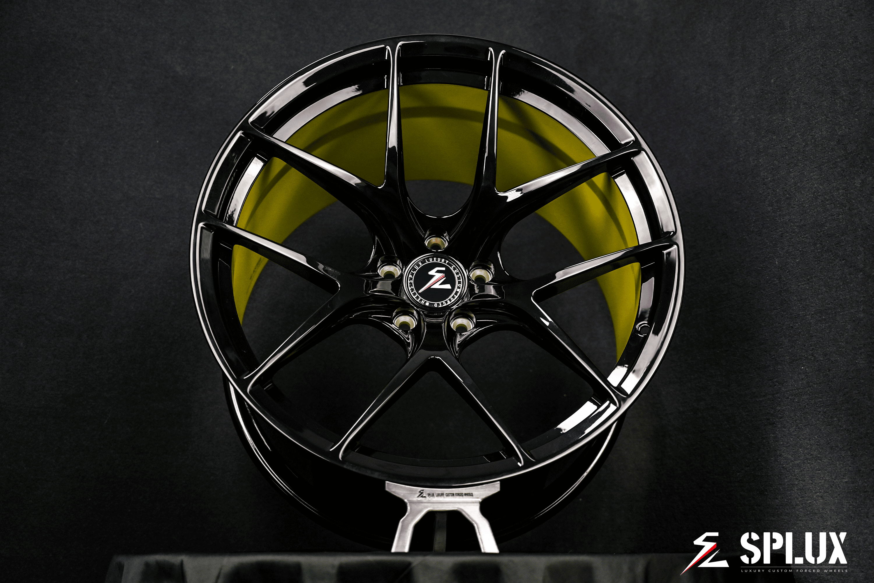 SL-01 2022-2025 Corvette C8 Z06/E-Ray Accelerate Yellow Ultra Lightweight Concave 20x10 21x13