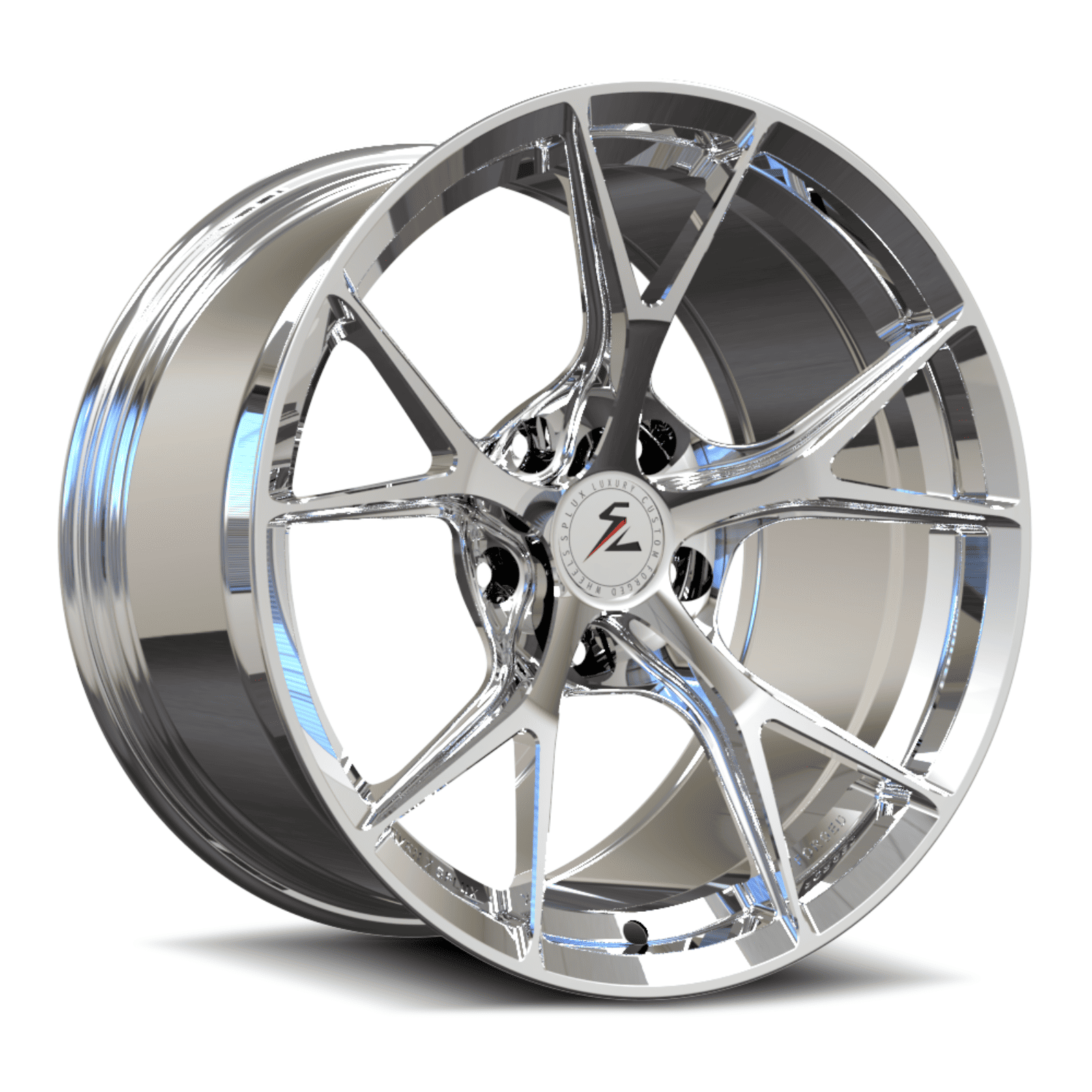 black chrome wheels 2011 corvette grand sport. c1-c8 best lightweight fully forged rims from Splux.