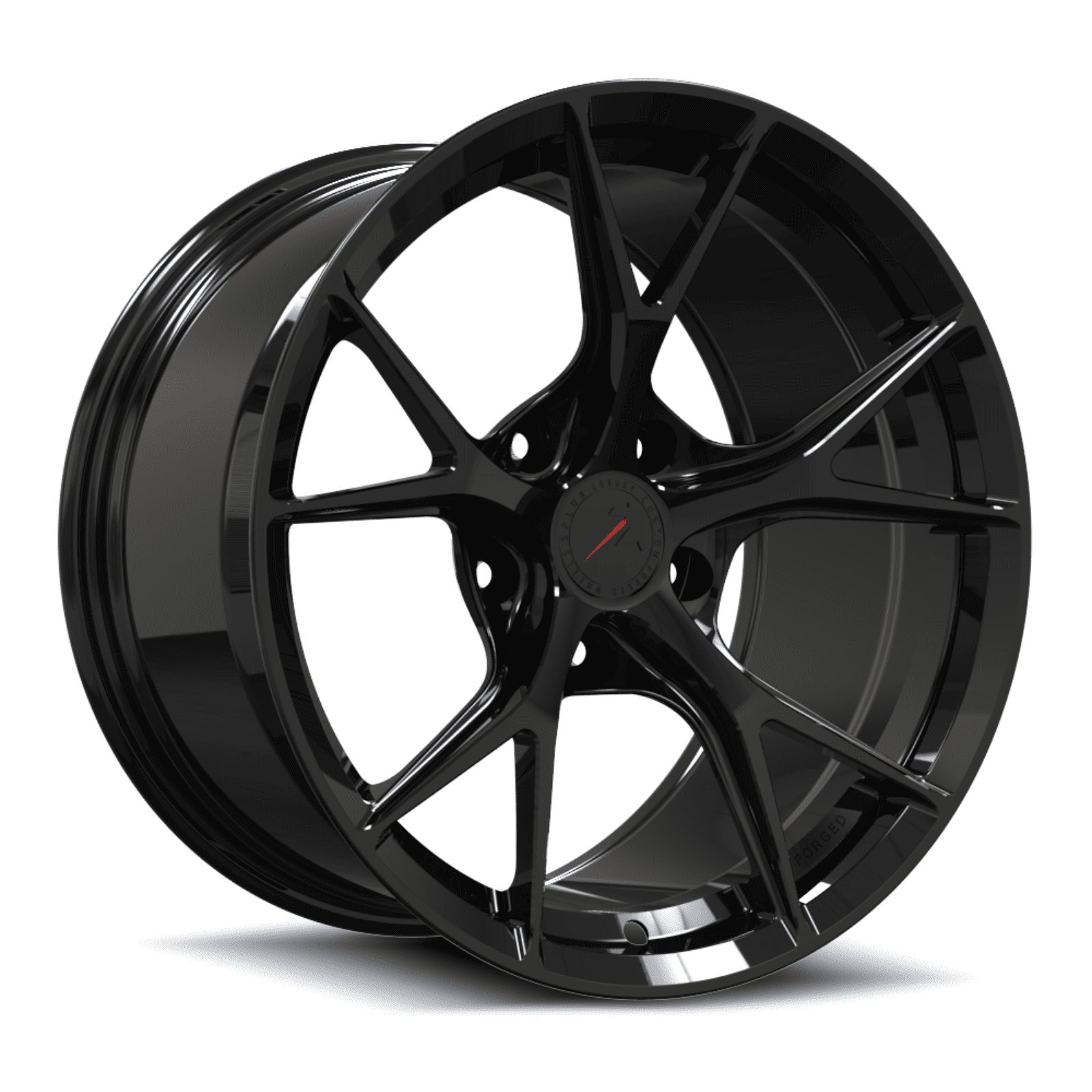 SL-03R black forged monoblock Y-spoke ultra lightweight wheels for Mercedes-AMG CLA 45 S 4MATIC+ — profile view