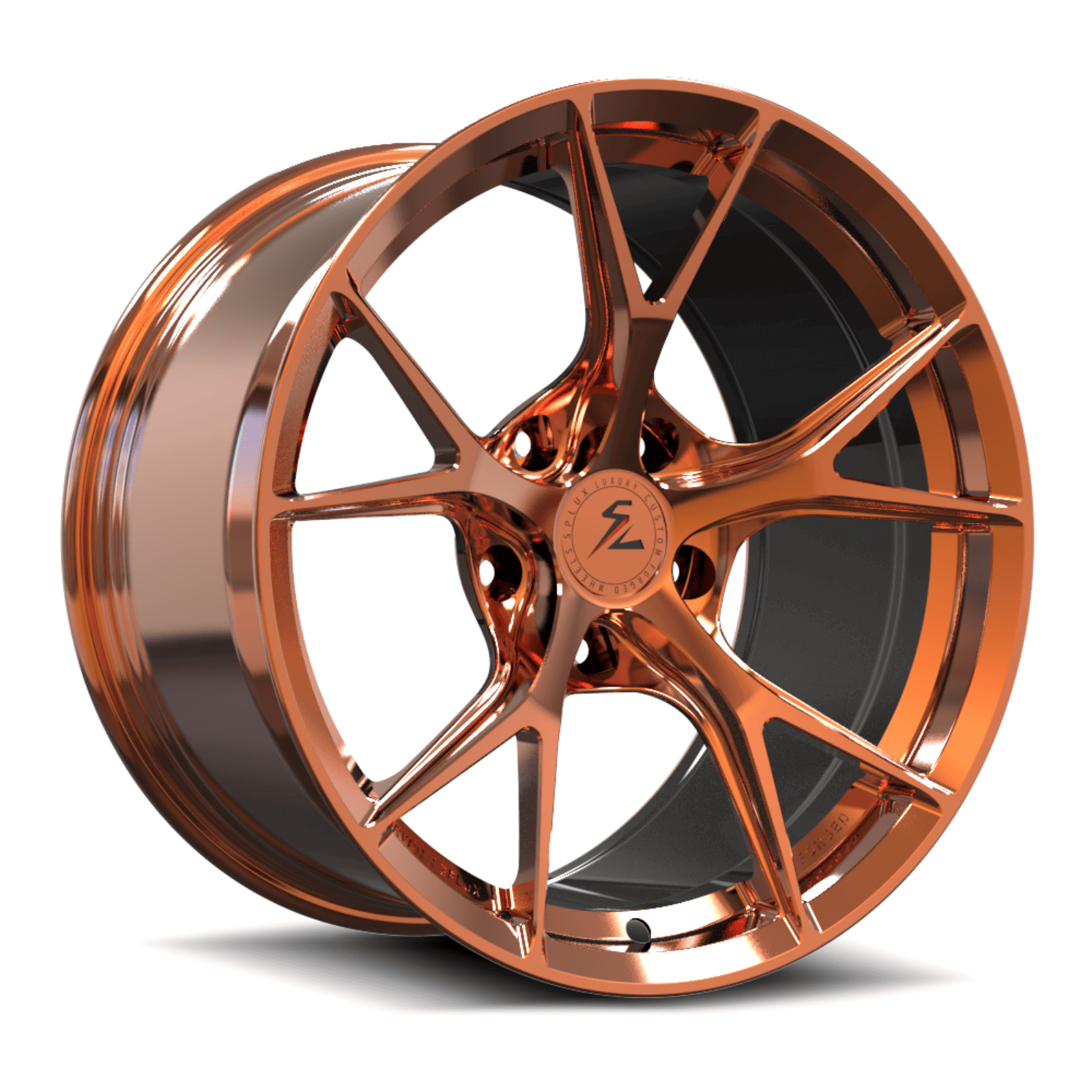 SL-03R polish orange black forged wheels - track racing
