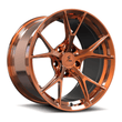 SL-03R polish orange black forged monoblock Y-spoke wheels for Mercedes-AMG CLA 45 S 4MATIC+ — front angle