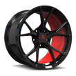 SL-03R red black forged monoblock super lightweight rims for Mercedes-AMG CLA 45 S 4MATIC+ — face view