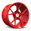 SL-03R red forged monoblock Y-spoke ultra lightweight wheels for Mercedes-AMG CLA 45 S 4MATIC+ — front angle