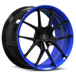 SL-04 black ocean blue forged wheels for Corvette C7 Grand Sport - lightweight wheels