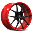 SL-04 black red forged wheels for Corvette C7 Grand Sport - track racing alloys