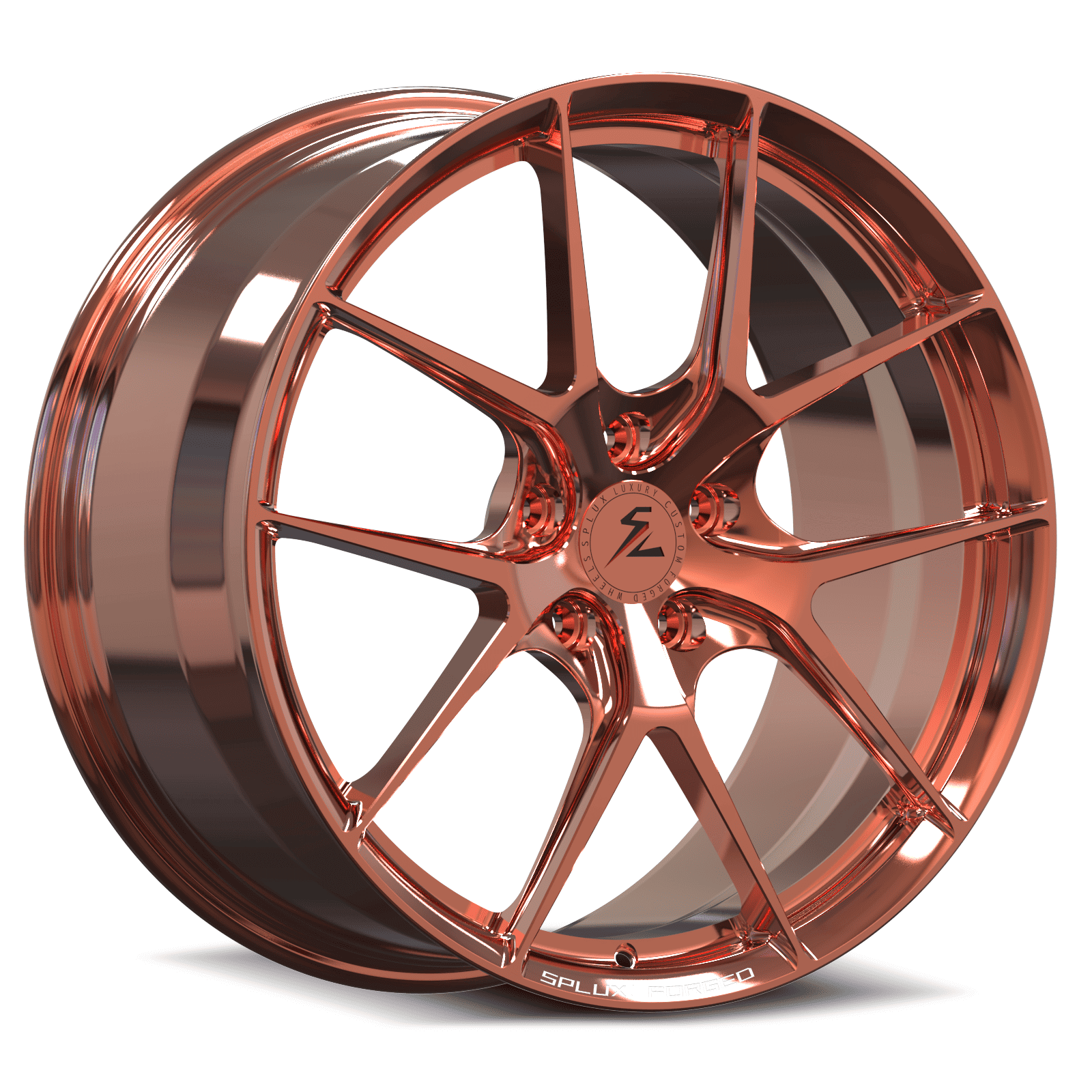 SL-04 polish rose gold forged wheels for Corvette C7 Grand Sport - custom wheels