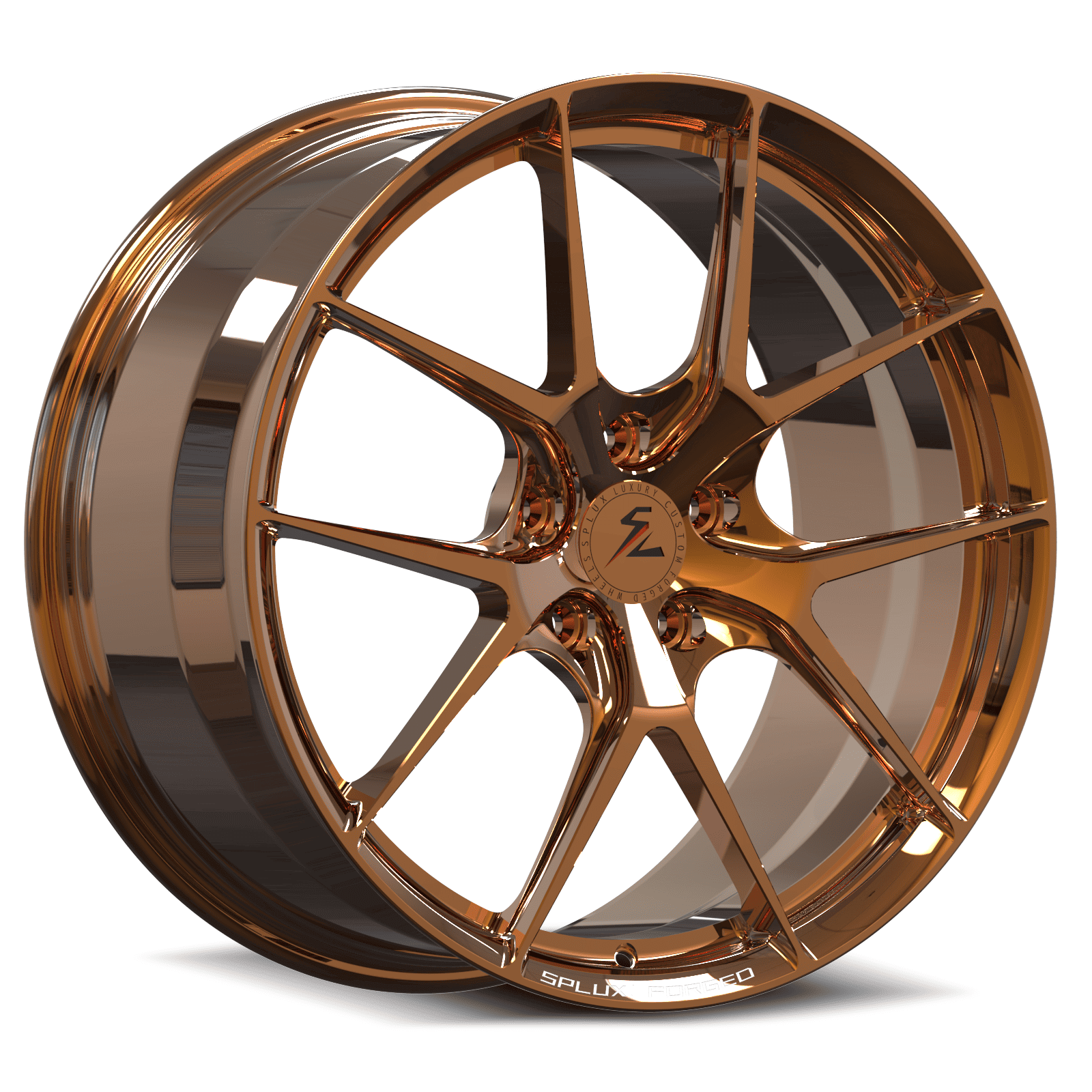 SL-04 transparent copper forged wheels for Corvette C7 Grand Sport - lightweight rims