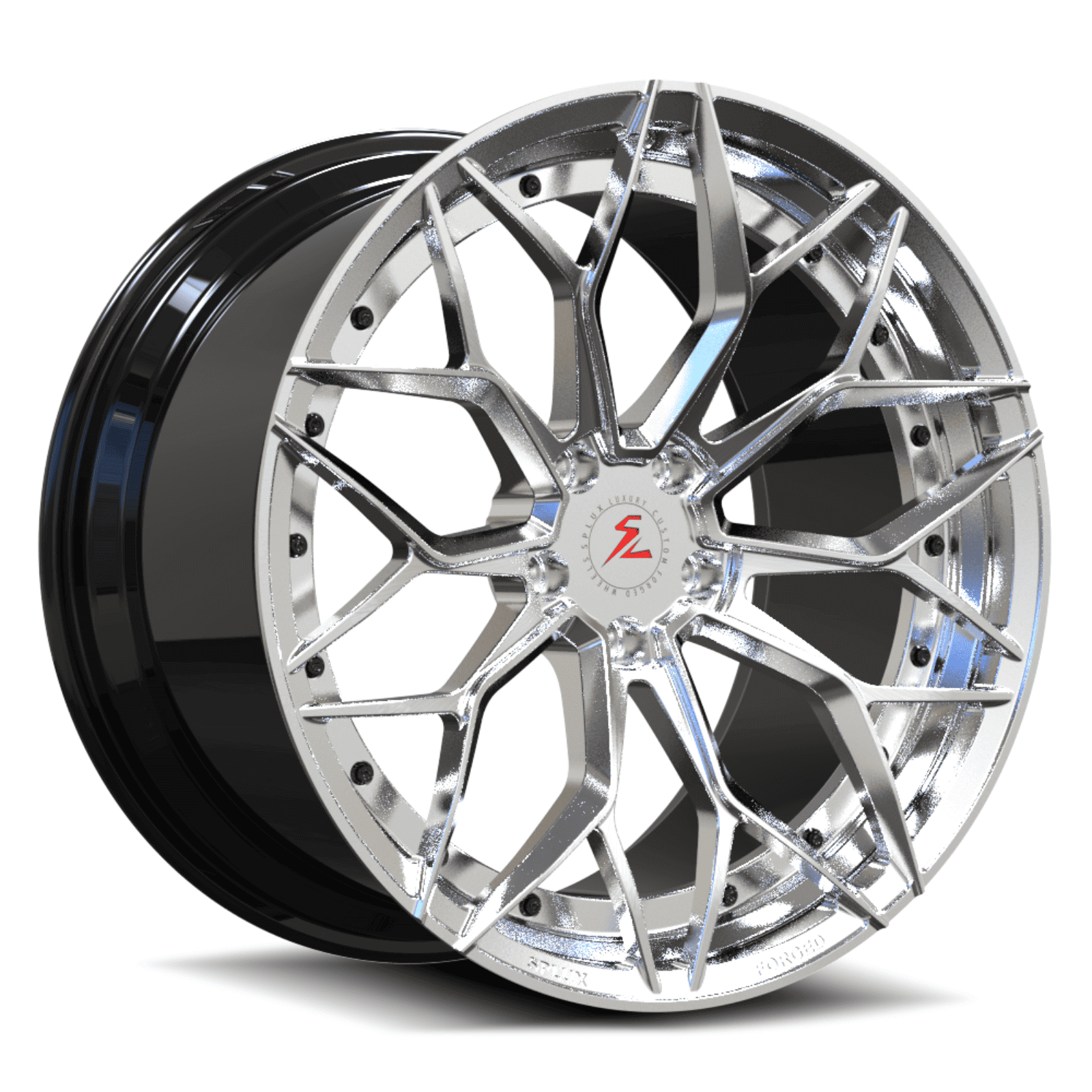 2019 elkhart lake blue corvette grand sport convertible with brushed silver and black finish wheels. ultra concave wheels from splux.