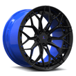 SL-C04 black elkhart lake blue forged wheels for Porsche Cayman S - luxury rims