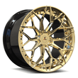 polished frozen gold finish concave wheels for corvette c8 elkhart lake blue. best aftermarket rims with free shipping.