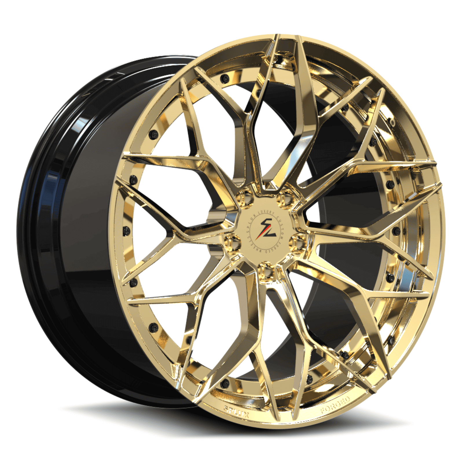 polished frozen gold finish concave wheels for corvette c8 elkhart lake blue. best aftermarket rims with free shipping.