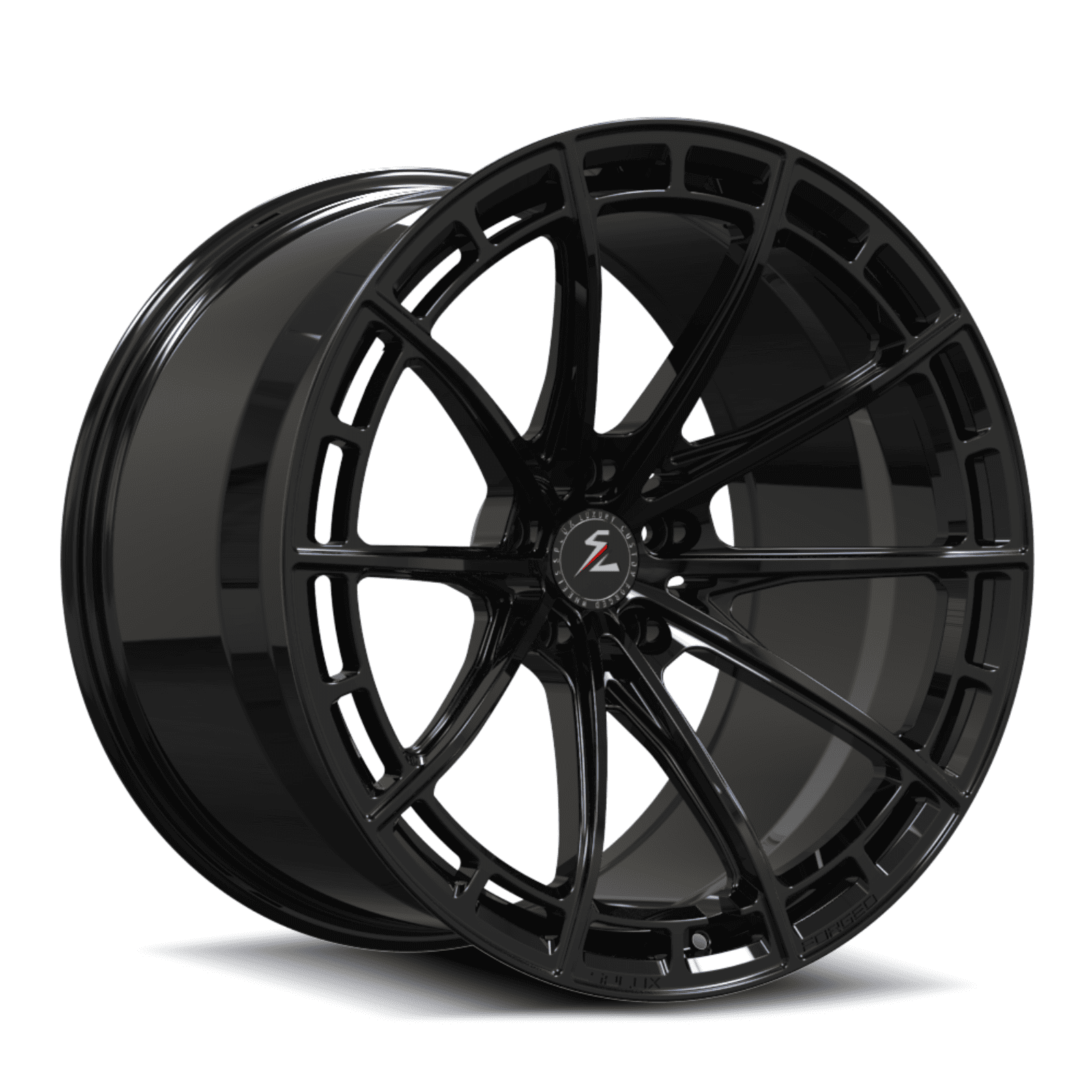 SL-C07M all black forged monoblock wheels for Porsche 911 - aftermarket rims