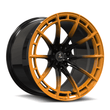 SL-C07M black amplify orange forged monoblock wheels - custom aftermarket rims