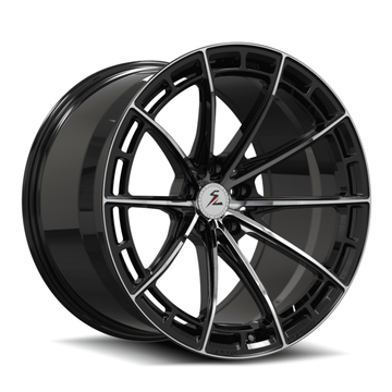 SL-C07M black polished face forged monoblock wheels for 2009 Porsche 911 Carrera Cabriolet 997.2 - aftermarket rims