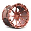 SL-C07M black polished rose gold forged monoblock wheels - custom aftermarket rims