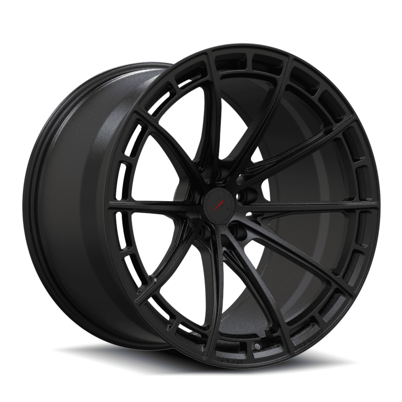 SL-C07M satin black forged monoblock wheels - custom aftermarket rims