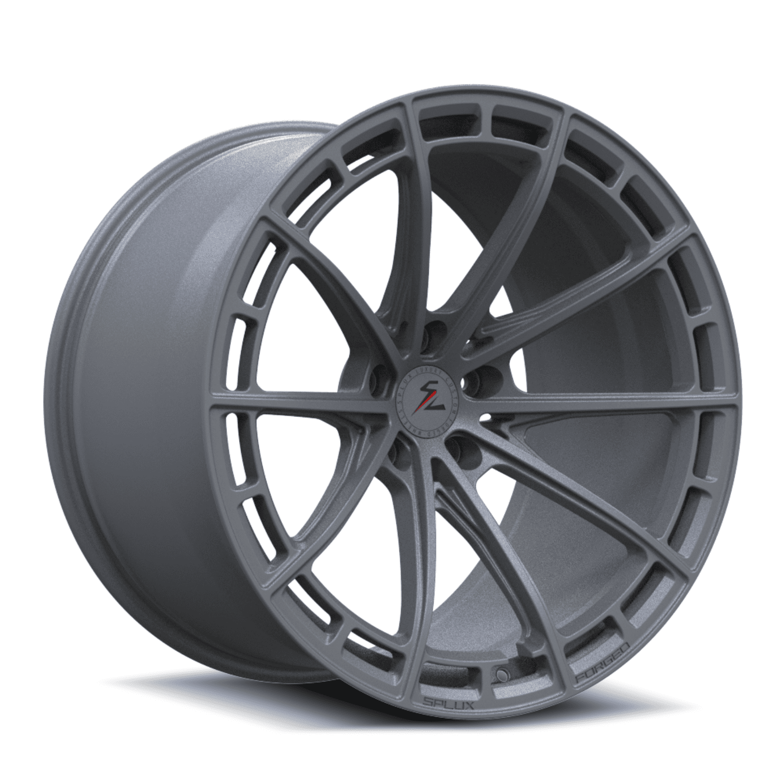 SL-C07M satin gunmetal forged monoblock wheels - custom aftermarket rims