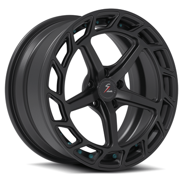 Custom chevy c10 truck rally wheels 12 wide by splux.5 spoke corvette aftermarket 18x10 truck rims with concave black forged.