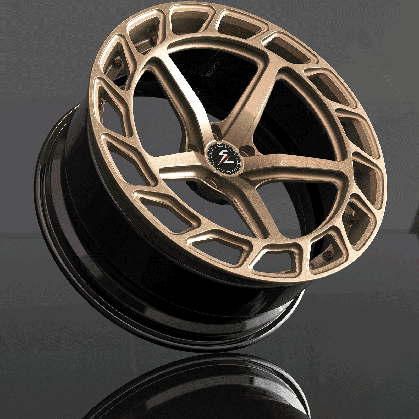 SL-C10 bronze finish forged wheels - custom wheels