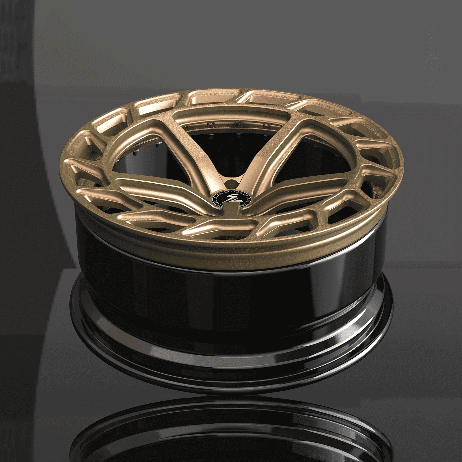 SL-C10 bronze alloy forged wheels - deep concave