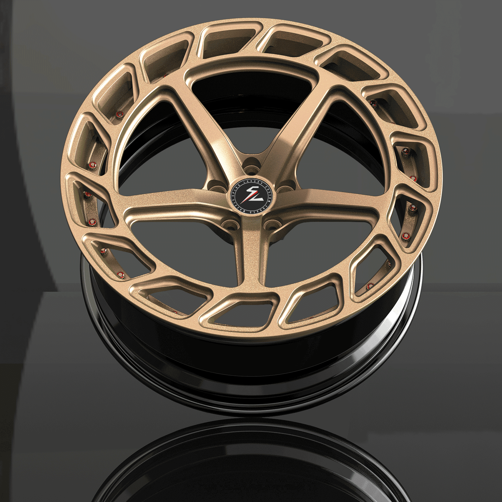 SL-C10 bronze forged wheels for Corvette Widebody - rims