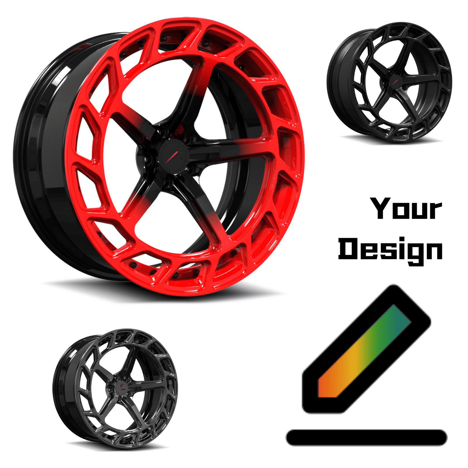 SL-C10 custom design forged wheels - 2-piece