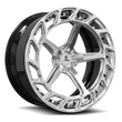 SL-C10 gloss black brushed aluminum forged wheels - alloys