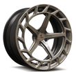 SL-C10 matte bronze satin black forged wheels for Corvette Widebody - rims