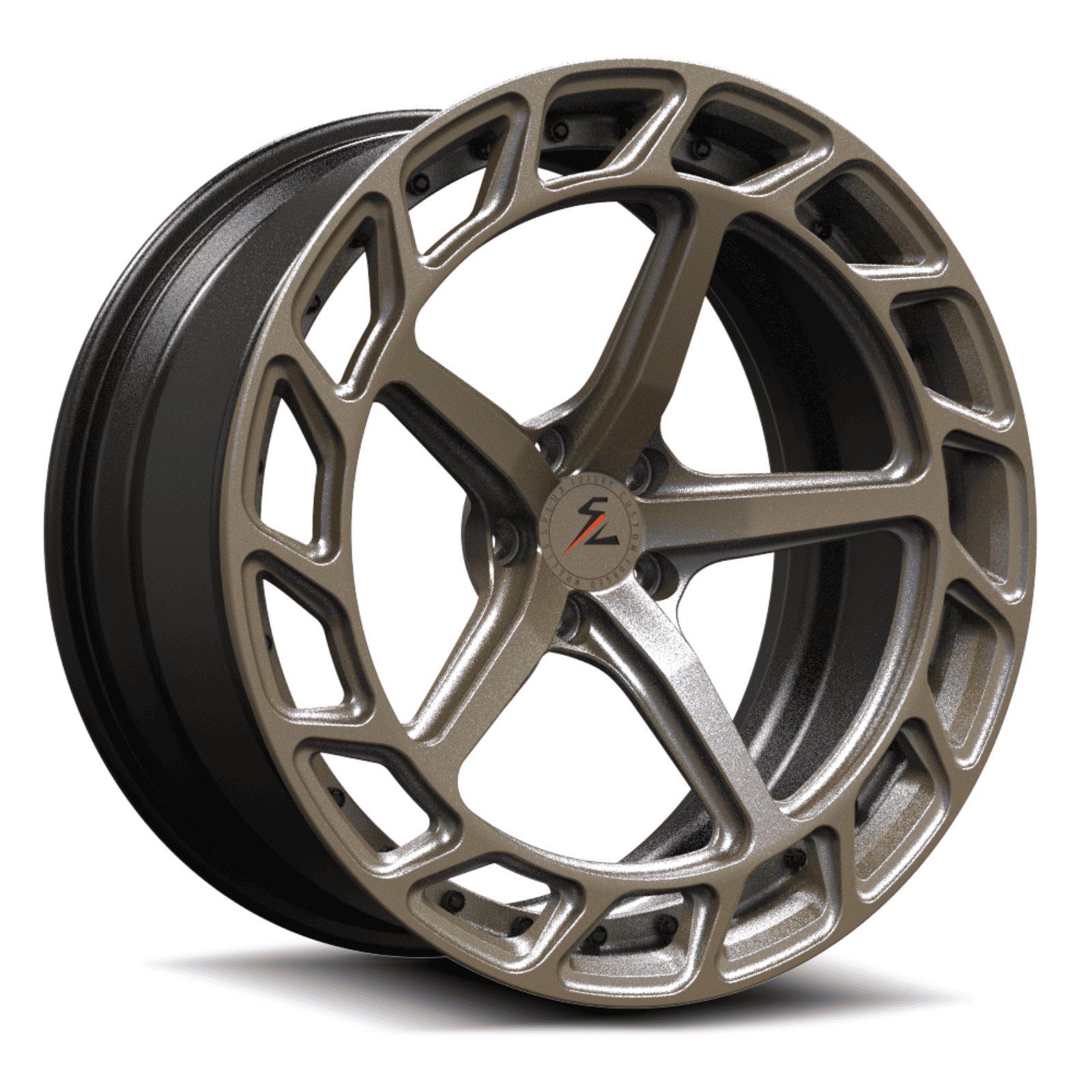 SL-C10 matte bronze satin black forged wheels for Corvette Widebody - rims