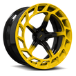 SL-C10 yellow gloss black forged wheels for Corvette Widebody - rims