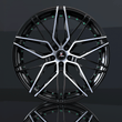 Tesla Model 3 rim, 21" black or silver aggressive custom forged concave rims, aftermarket wheels for Tesla.