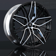 Custom Model 3 18 inch wheels, black or silver aggressive forged concave rims, Tesla aftermarket wheels.