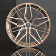Tesla Model 3 19 wheels, aggressive custom forged concave rims in bronze or silver for Tesla Model 3 aftermarket wheels.