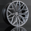 Rims for Model 3, 22 inch gray or black aggressive custom forged concave rims, Tesla Model 3 performance aftermarket wheels.