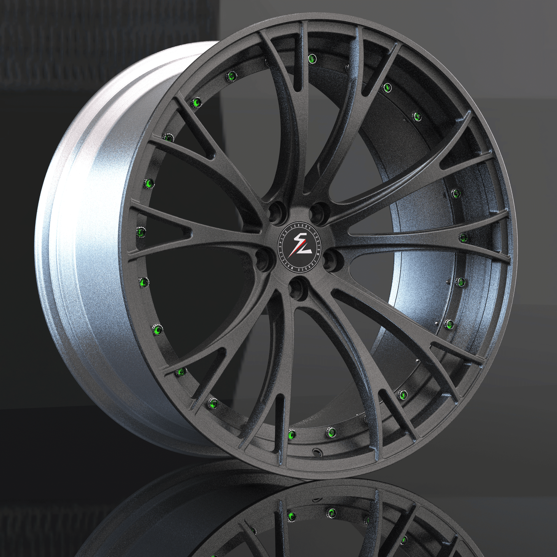 SL-C16 grey forged wheels for C10 - deep concave aftermarket wheels