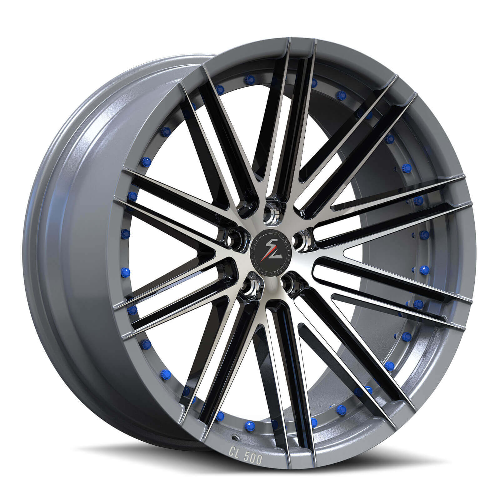 Gray/Gunmetal Custom Deep Dish/Concave Forged Wheels&Rims - Splux ...
