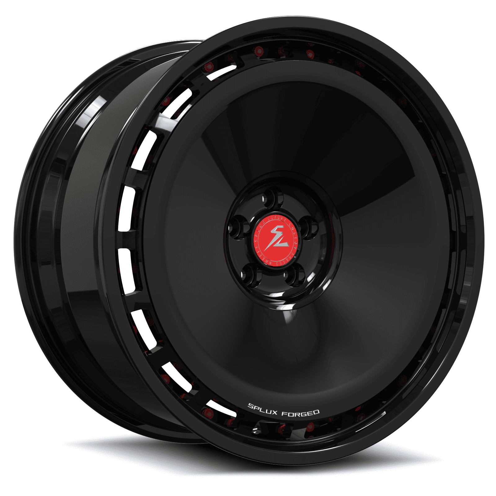 SL-C18 all black red forged wheels for Cayenne - 2-piece luxury concave rims